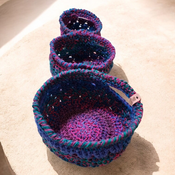 Hand Crafted Nesting Baskets - Picture 3 of 4